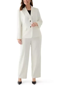 Plus Stretch Crepe Two Button Jacket