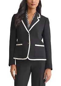 Women's Stretch Two Button Framed Jacket