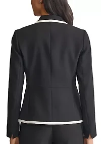 Women's Stretch Two Button Framed Jacket