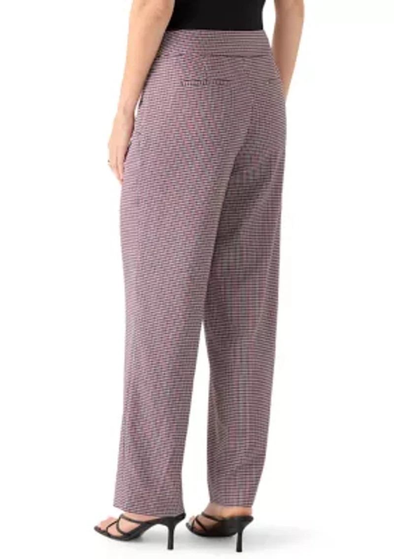 Women's Houndstooth Wide Leg Pant