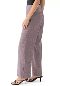 Women's Houndstooth Wide Leg Pant