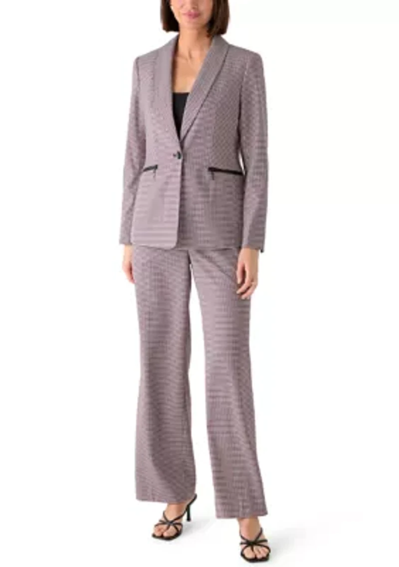 Women's Houndstooth Wide Leg Pant