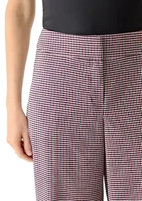 Women's Houndstooth Wide Leg Pant