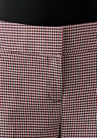 Petite Houndstooth Wide Leg Pants