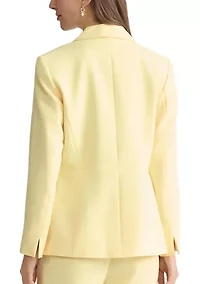 Women's Stretch Crepe 1 Button Peplum Jacket