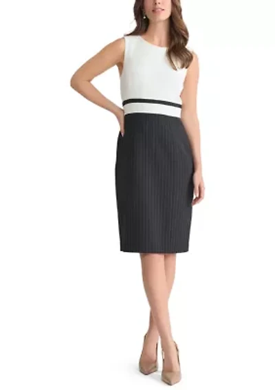 Women's Pinstripe Sheath Dress