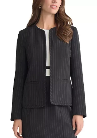 Women's Pinstripe Cardigan Jacket