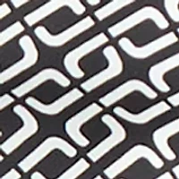 Women's Geo Print Long Sleeve Button Front Blouse