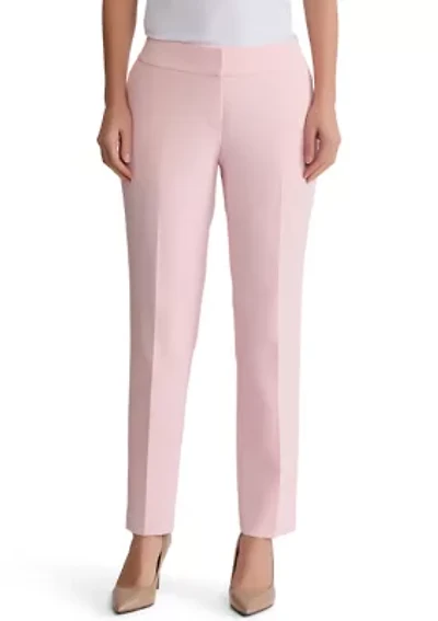 Petite Stretch Crepe Slim Leg Pants