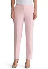 Petite Stretch Crepe Slim Leg Pants