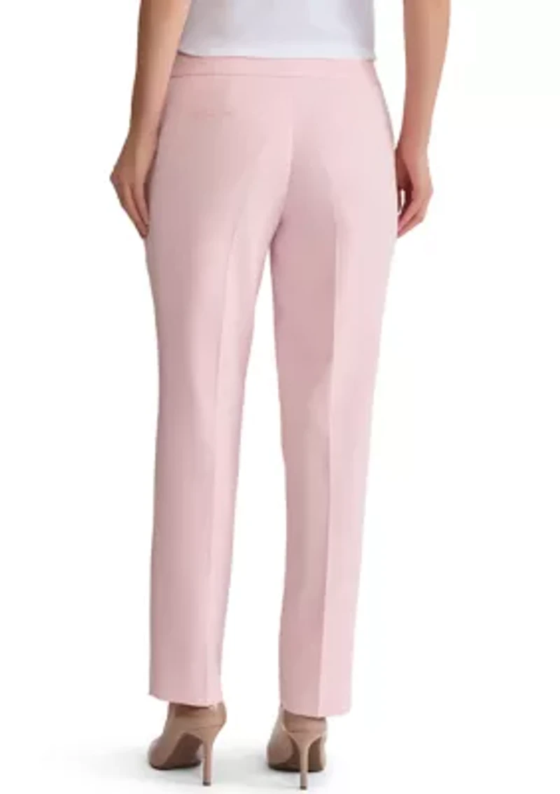 Petite Stretch Crepe Slim Leg Pants