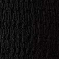 Plus 3/4 Sleeve Button Front Ridge Knit Top