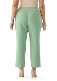 Plus Fly Front Slim Pants