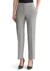 Women's Plaid Slim Leg Pants