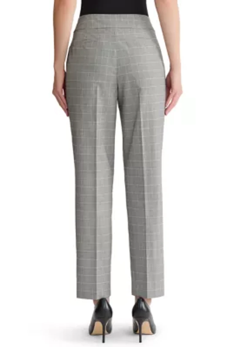 Women's Plaid Slim Leg Pants