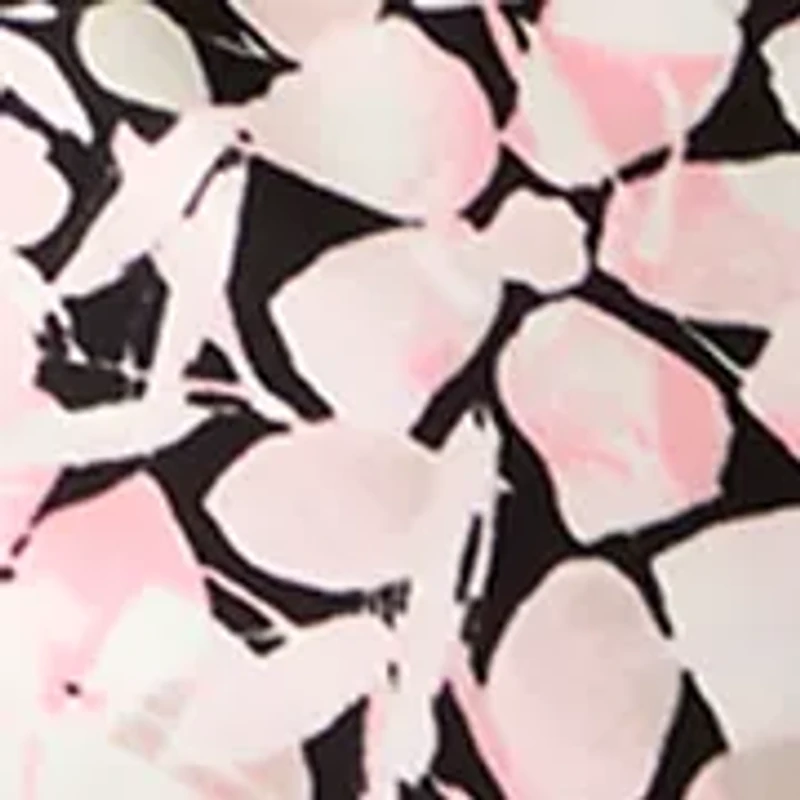 Plus Pleat Front Floral Top