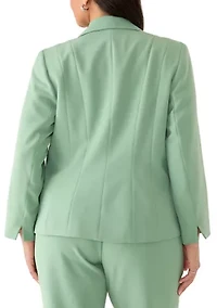 Plus One Button Slit Sleeve Jacket
