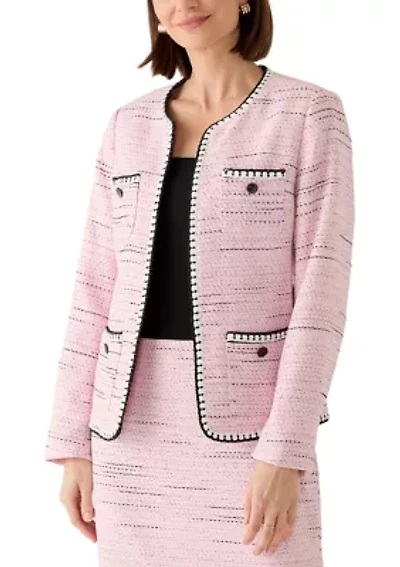 Women's Tweed Striped Jacket