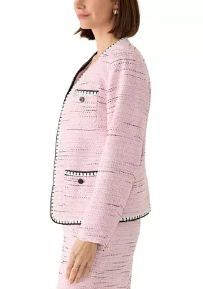 Women's Tweed Striped Jacket