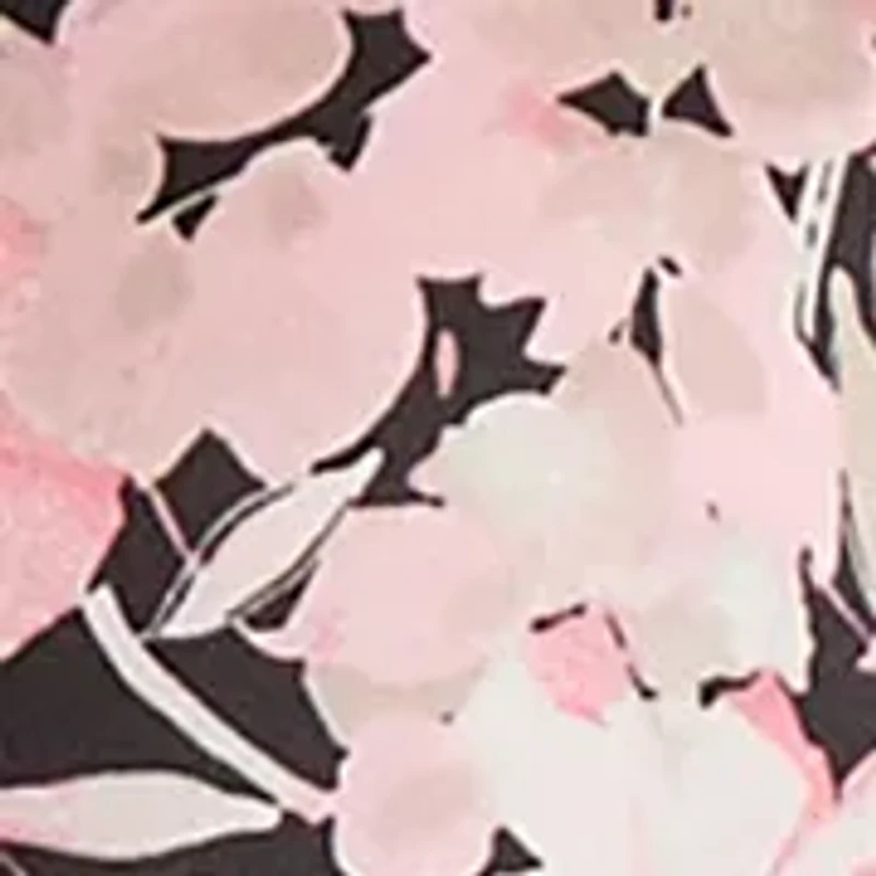 Women's Mini Floral Printed Cap Sleeve Blouse