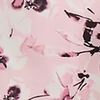 Women's Abstract Floral Print Button Front Blouse