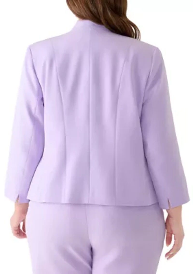 Plus Open Front Jacket