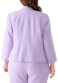 Plus Open Front Jacket