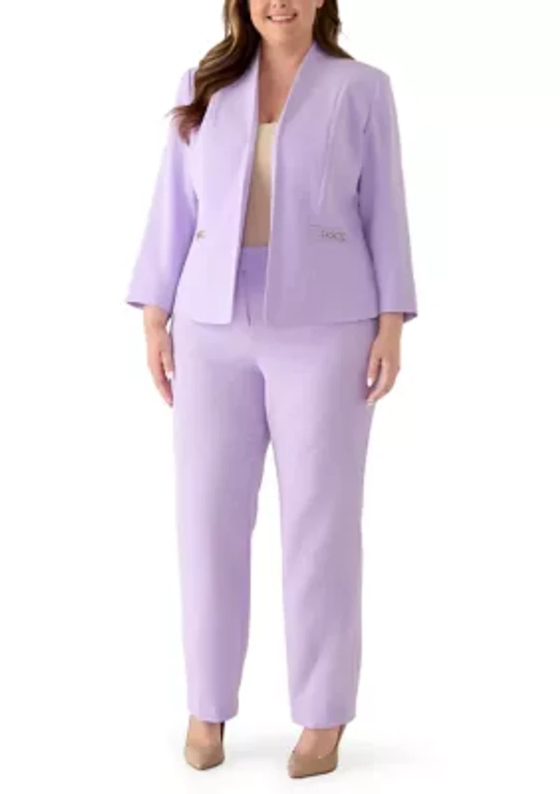 Plus Open Front Jacket