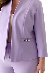 Plus Open Front Jacket