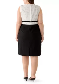 Women's Sheath Dress with Waistband Frame