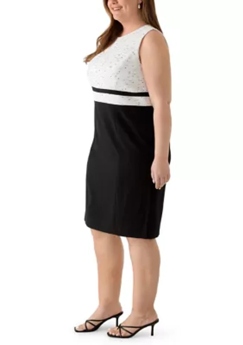 Women's Sheath Dress with Waistband Frame