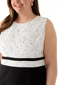 Women's Sheath Dress with Waistband Frame