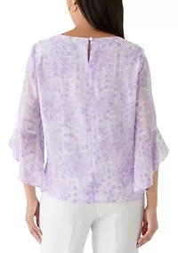 Women's Ruffle Sleeve Blouse