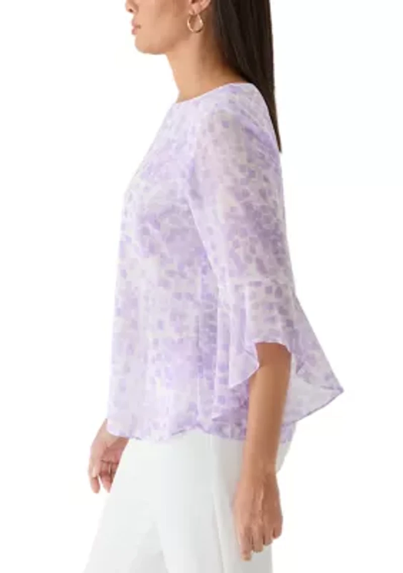 Women's Ruffle Sleeve Blouse