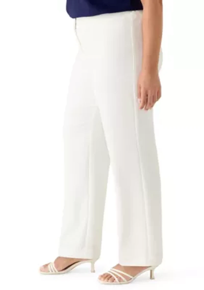 Plus Fly Front Pocket Trousers