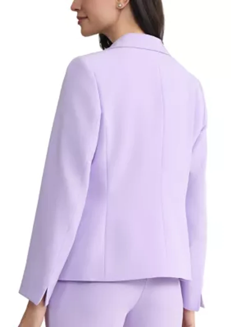 Women's One Button Petal Collar Jacket