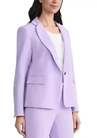 Women's One Button Petal Collar Jacket