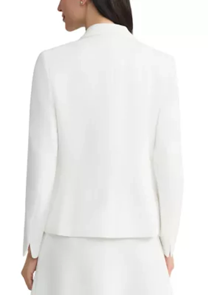 Women's One Button Asymmetrical Collar Jacket