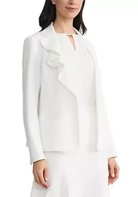 Women's One Button Asymmetrical Collar Jacket
