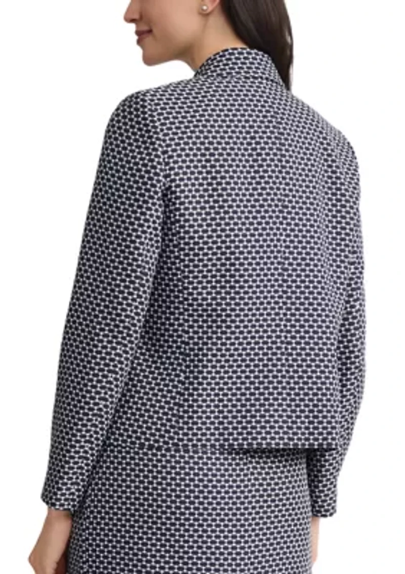 Petite Peak Lapel Cropped Jacket