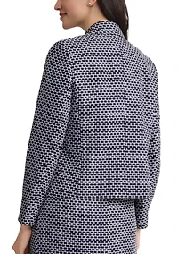 Petite Peak Lapel Cropped Jacket