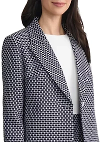 Petite Peak Lapel Cropped Jacket