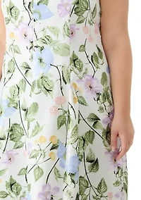 Plus Box Pleat Princess A-Line Dress