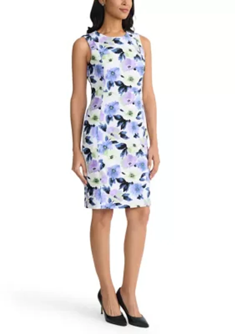 Women's Princess Seam Sheath Dress