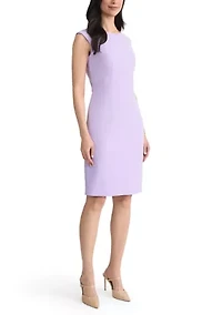 Petite Princess Seam Sheath Midi Dress