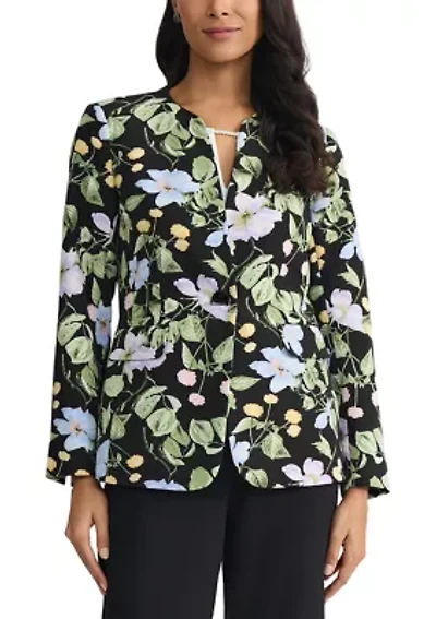 Women's One Button Split Sleeve Jacket