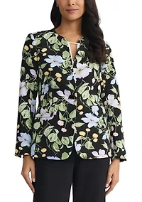 Women's One Button Split Sleeve Jacket