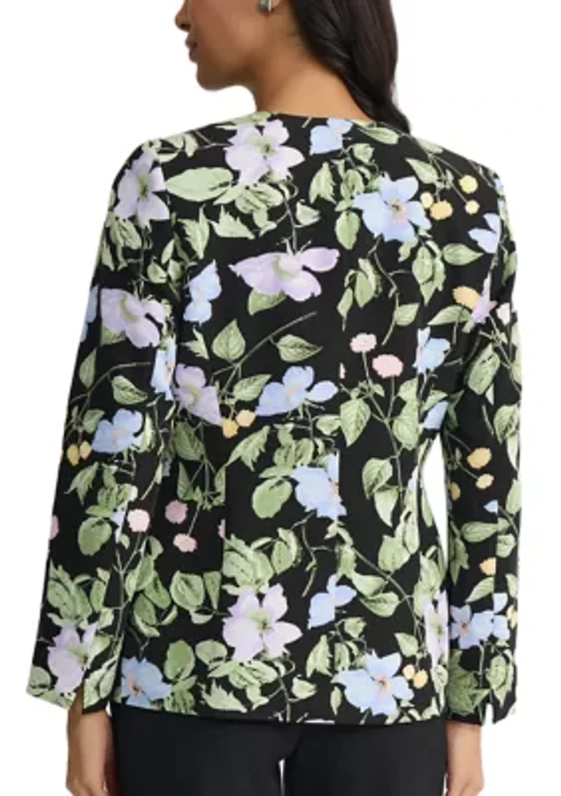 Women's One Button Split Sleeve Jacket