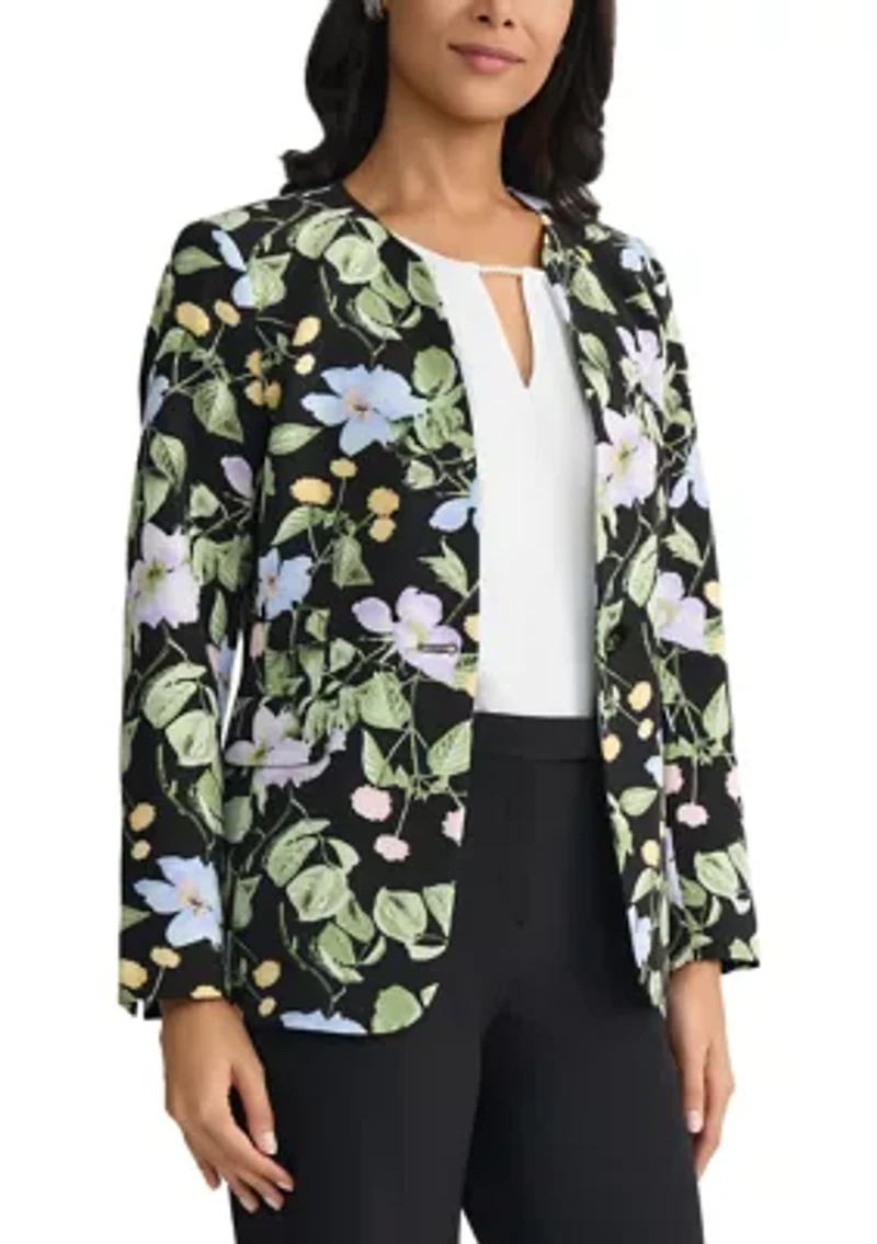 Women's One Button Split Sleeve Jacket