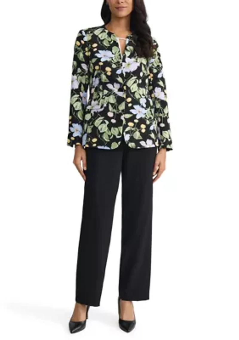 Women's One Button Split Sleeve Jacket